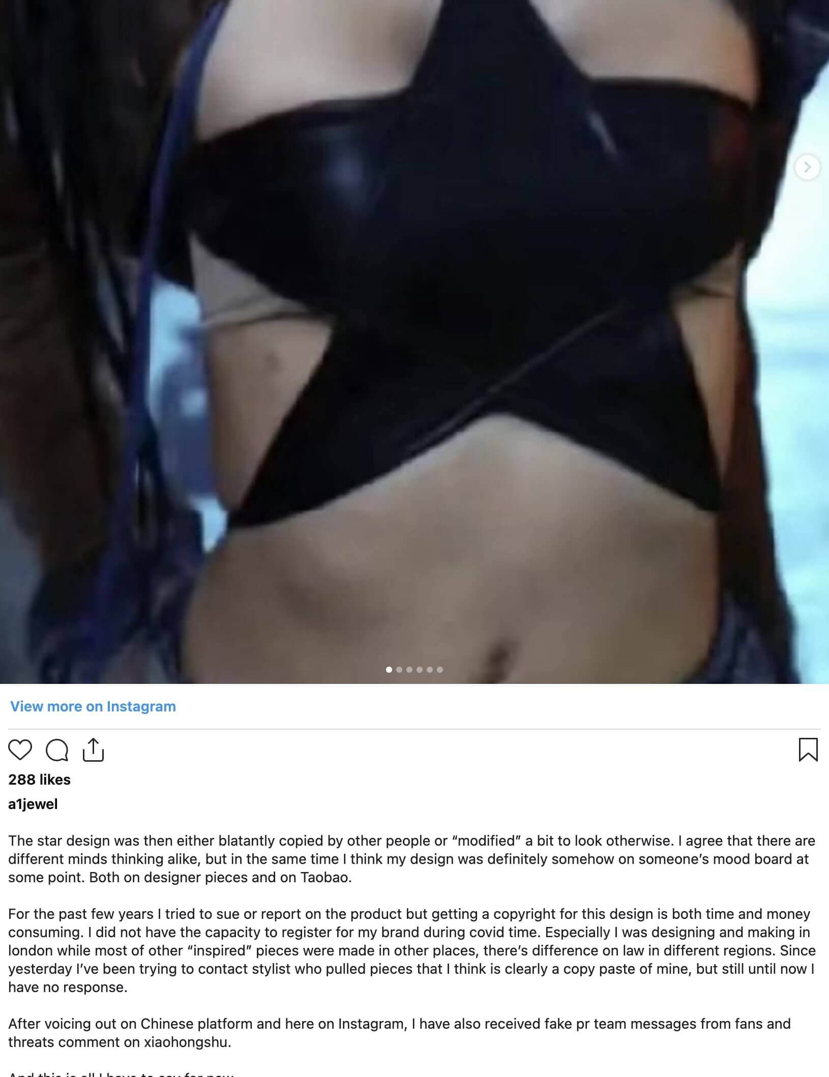 Fashion Designer Accused BLACKPINK Lisa Rockstar Plagiarism-2720241