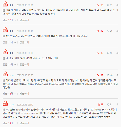 youngseo illit removal controversyKorean-comments-onlineforum-opinions-screenshots.