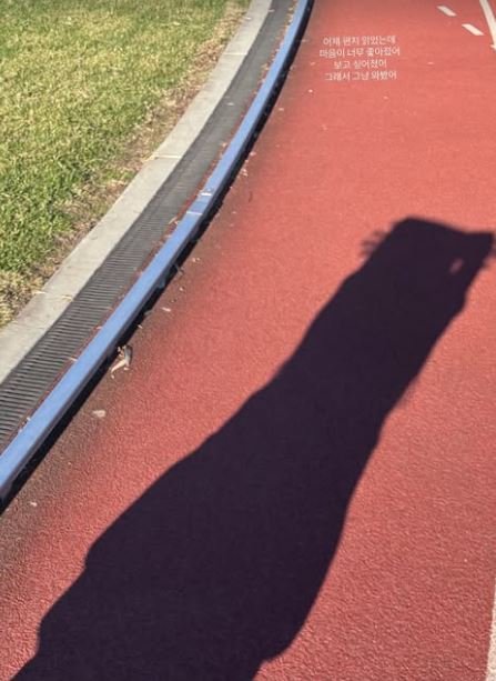 NewJeans legal battle with ADORshadow-redtrack-grass-sidewalk.