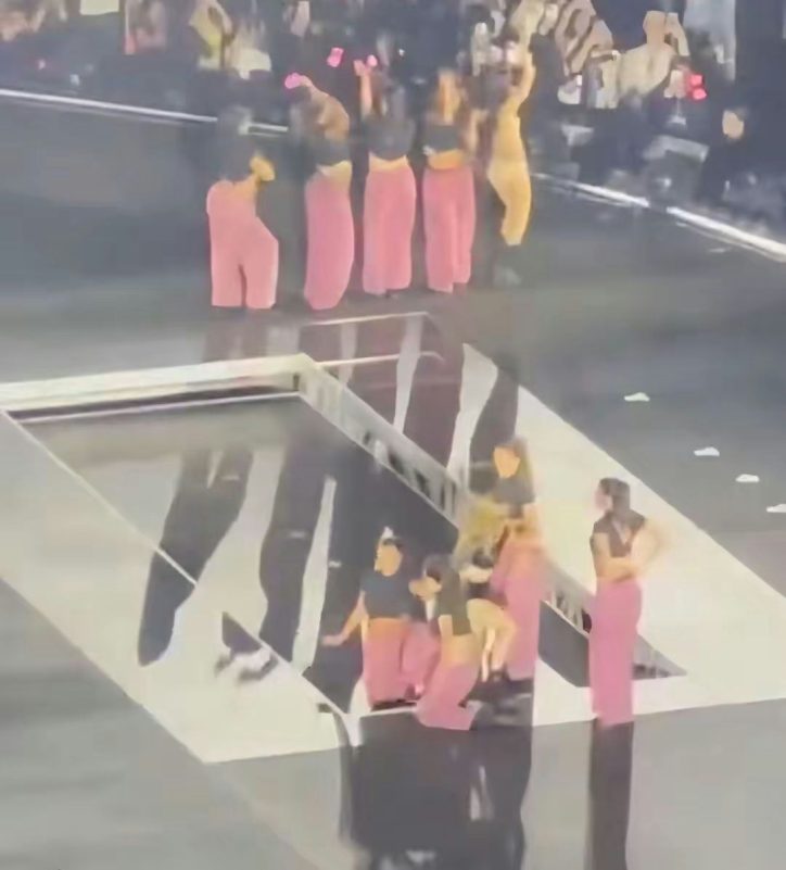 BLACKPINK SoFi Stadium concert controversyperformance' 'stage' 'group' 'audience.