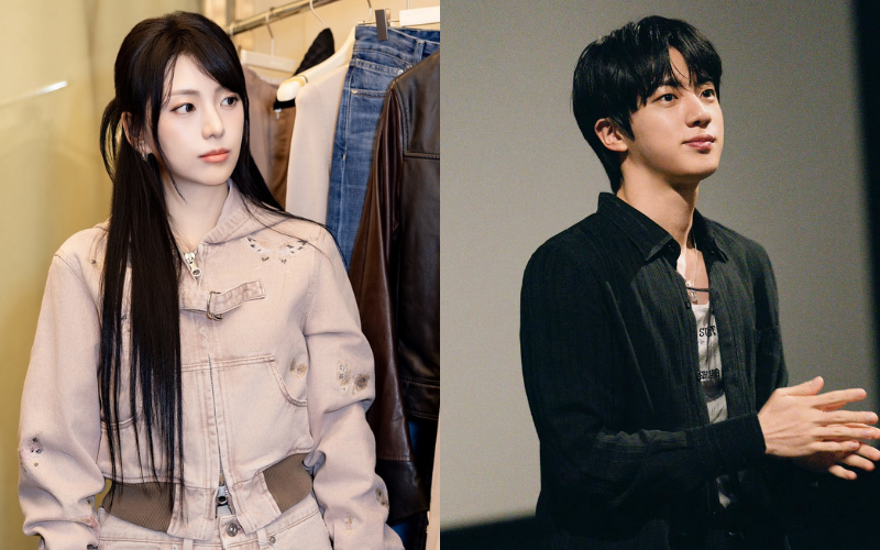 Jisoo sister Jin BTS resemblancesplit-portraits-fashion-young-people.